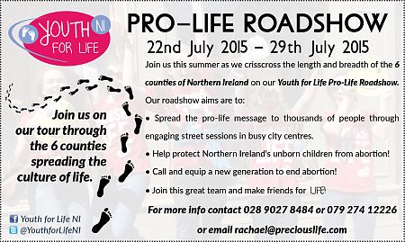 Join us on our tour through the 6 counties spreading the culture of life.
