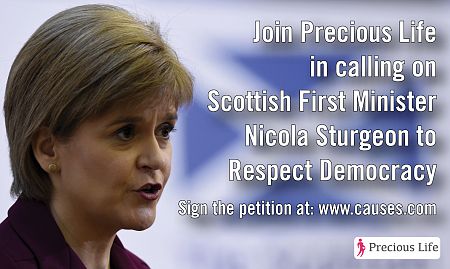 Sign the petition calling on Scottish First Minister Nicola Sturgeon to Respect Democracy