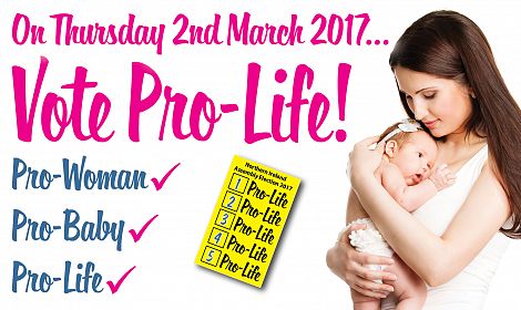On Thursday 2nd March... VOTE PRO-LIFE