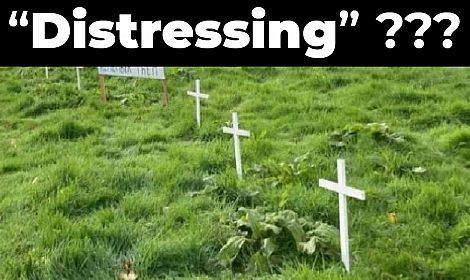 BBC says display of white crosses is 