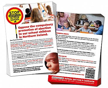 Oppose the compulsory promotion of abortion to our school children