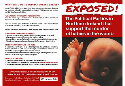 EXPOSED! - the Political Parties in Northern Ireland that support the murder of babies in the womb