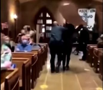 Pro-abortion mob storm Catholic Church during 'Respect Life' Mass