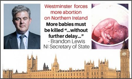 Westminster Government takes power over NI Assembly to force killing of more babies