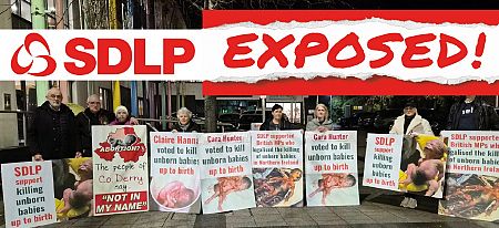 Precious Life expose hypocrisy of SDLP at Public Meeting