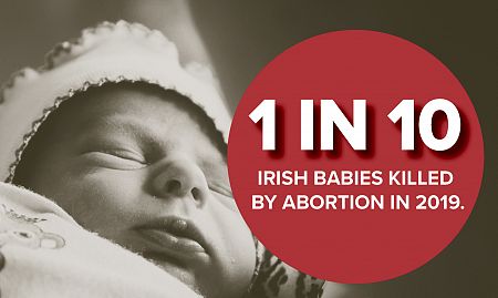 1 in 10 Irish babies aborted in 2019 reflects 
