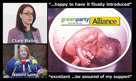 Green Party introduce Bill to criminalise women and men taking part in pro-life vigils.