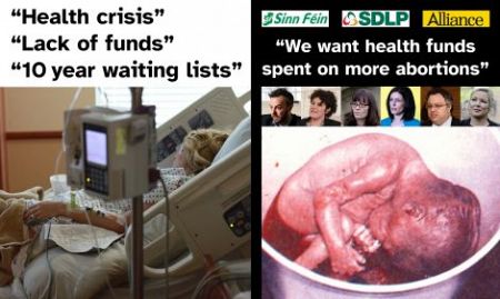 10 year waiting lists in NI hospitals but pro-abortion politicians want vital funds spent on killing more unborn babies