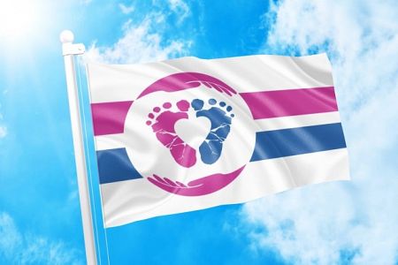 The Pro-Life Movement Has a New Pro-Life Flag, and it Celebrates Mums and Babies