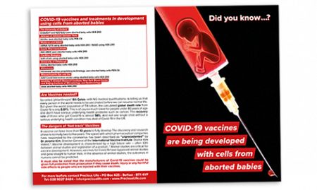 Did you know... vaccines for COVID19 are being developed with cells from aborted babies