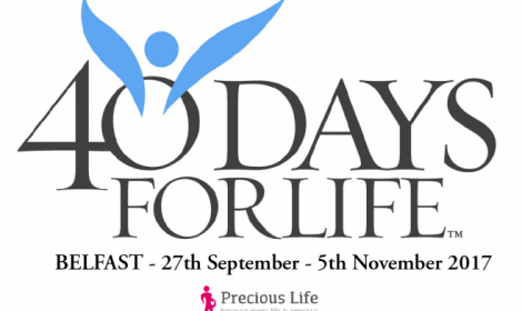 40 Days for Life Campaign takes place from 27th September - 5th November 2017