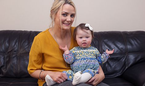 Three-year-old Rathcoole girl with Down Syndrome becomes face of Irish fashion line Little Bow Pip