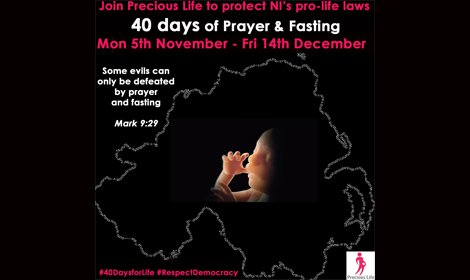 Join Precious Life in 40 Days of Prayer and Fasting