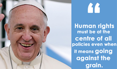 Pope Francis challenges all of us to stand up for the rights of the unborn no matter what