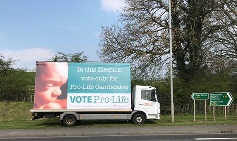 PRESS RELEASE: Precious Life Launch New 'Vote Pro-Life' Billboard Campaign in Northern Ireland
