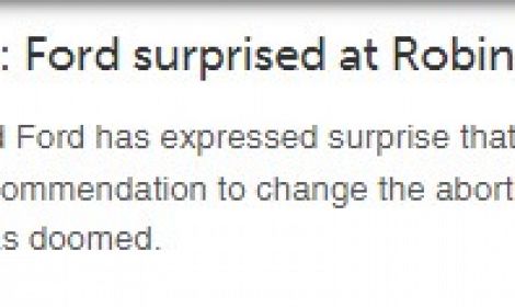 NI abortion law: Ford surprised at Robinson comments